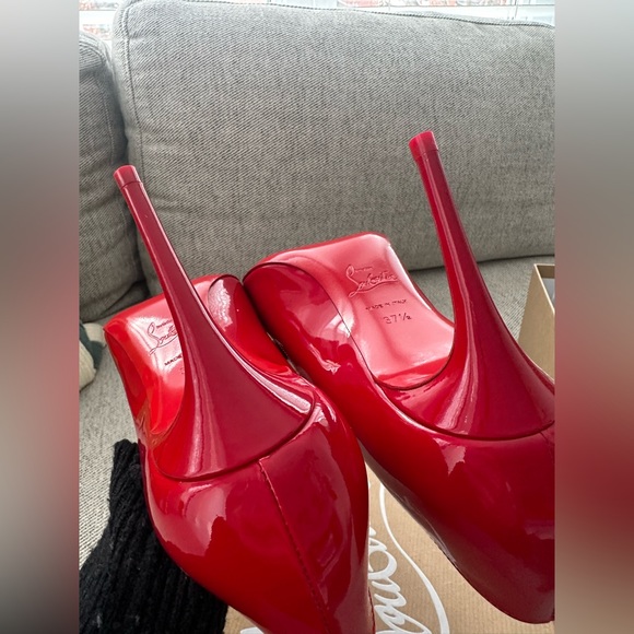 Christian Louboutin Kate 85 Patent red *New* 37.5 size - Picture 5 of 11